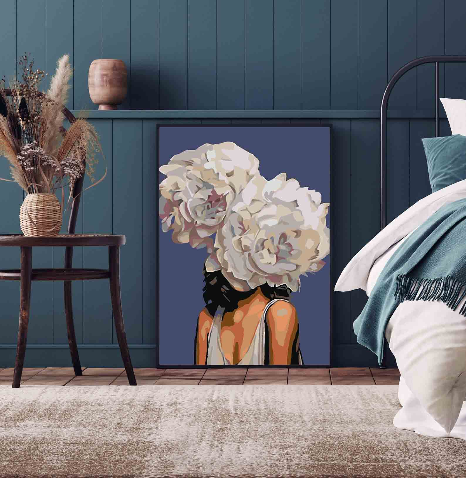 Pictura pe numere - Floral Head 4084
