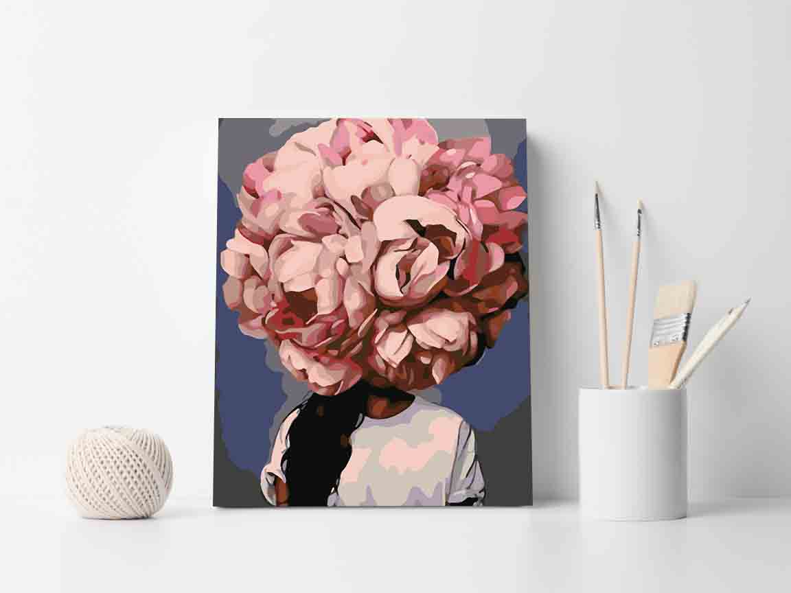 Pictura pe numere - Floral Head 4085
