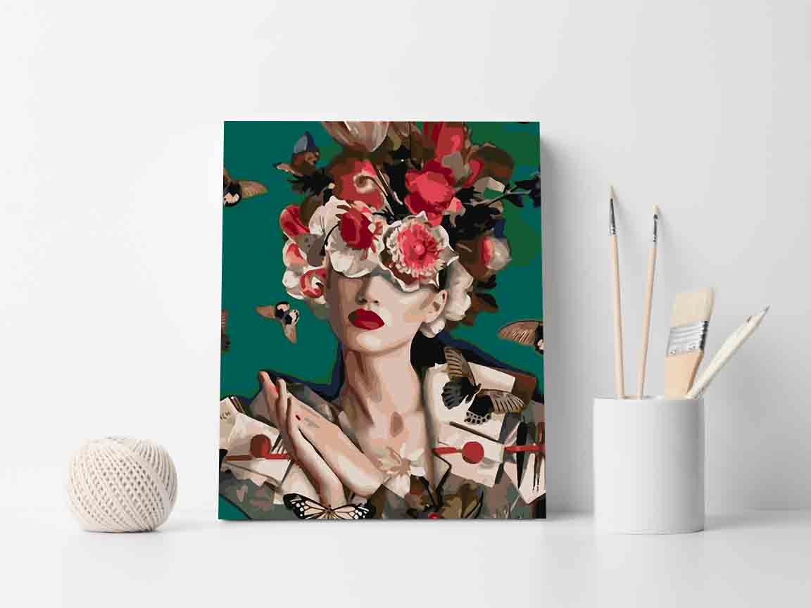 Pictura pe numere - Floral Head 4087