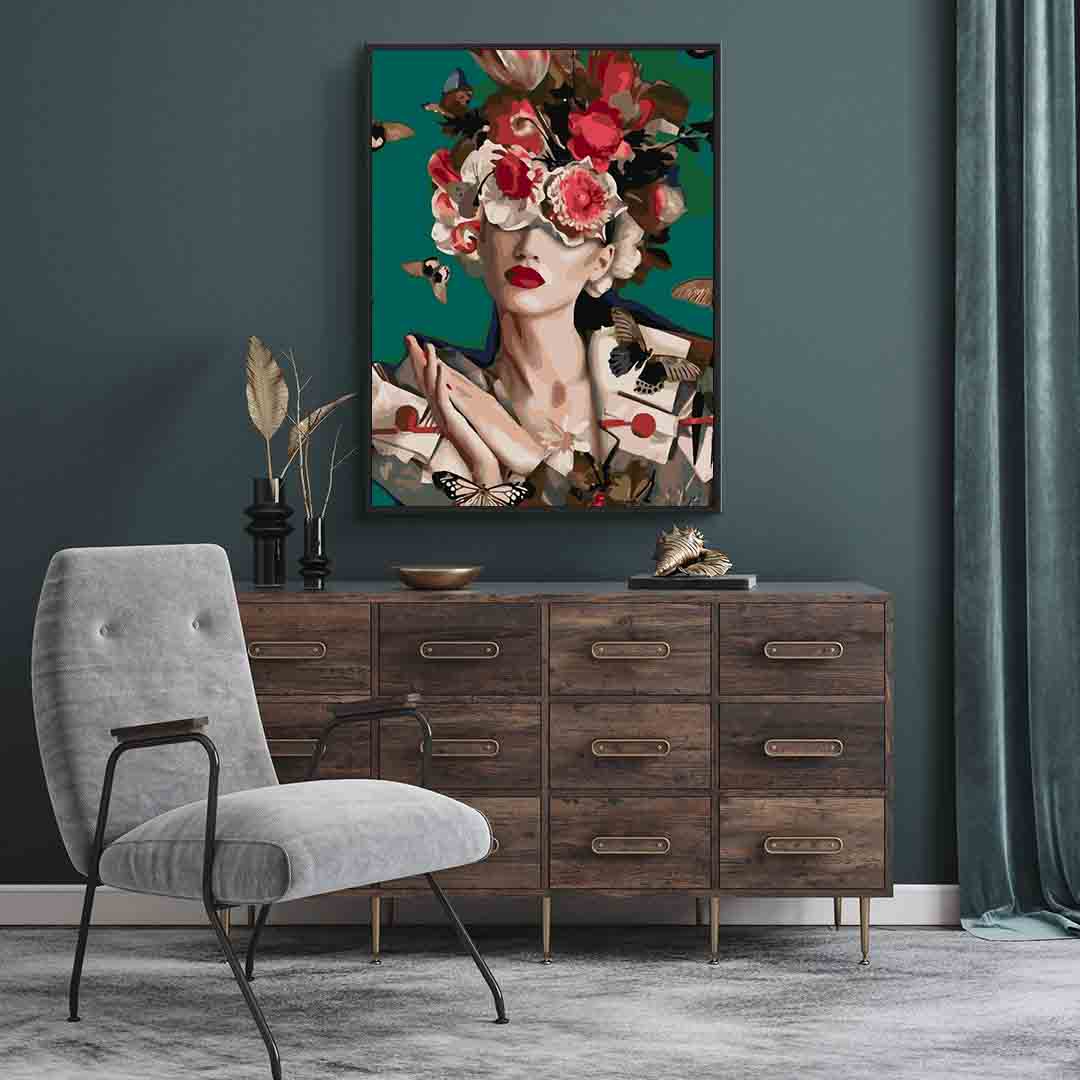 Pictura pe numere - Floral Head 4087