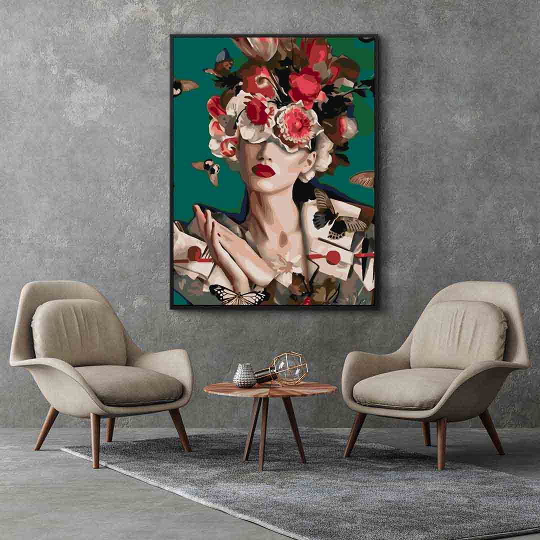 Pictura pe numere - Floral Head 4087