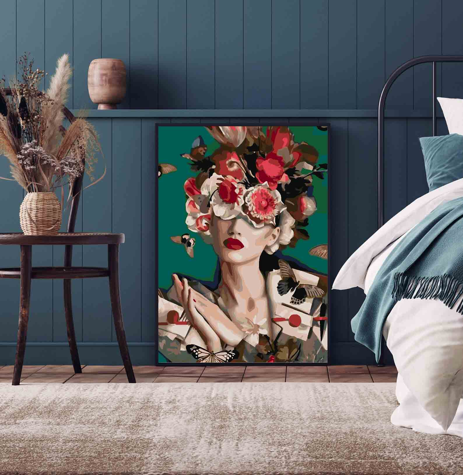 Pictura pe numere - Floral Head 4087