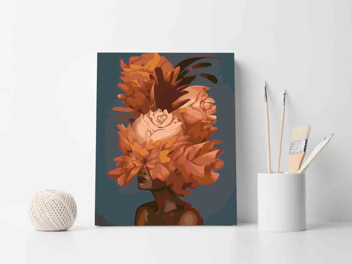 Pictura pe numere - Floral Head 4088