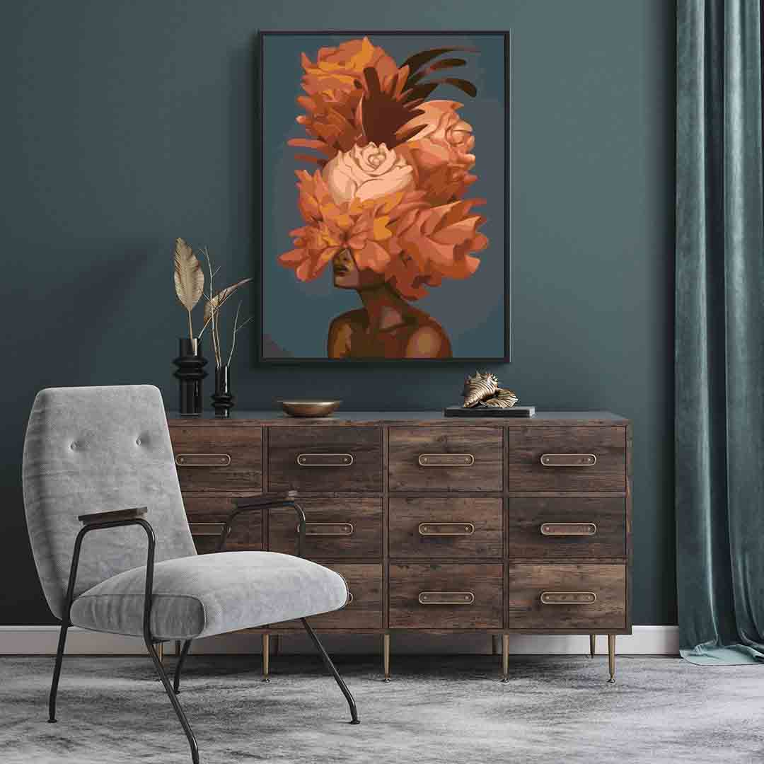 Pictura pe numere - Floral Head 4088