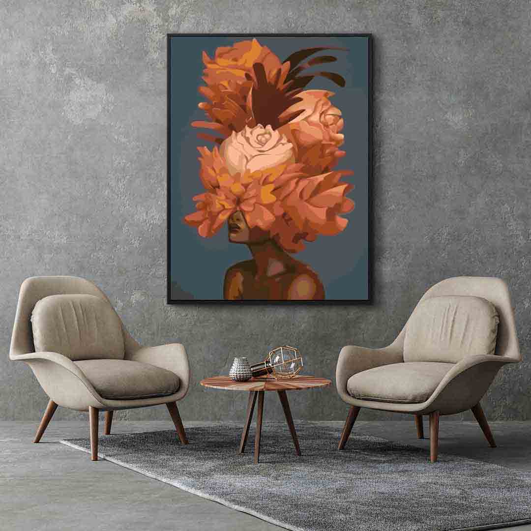 Pictura pe numere - Floral Head 4088