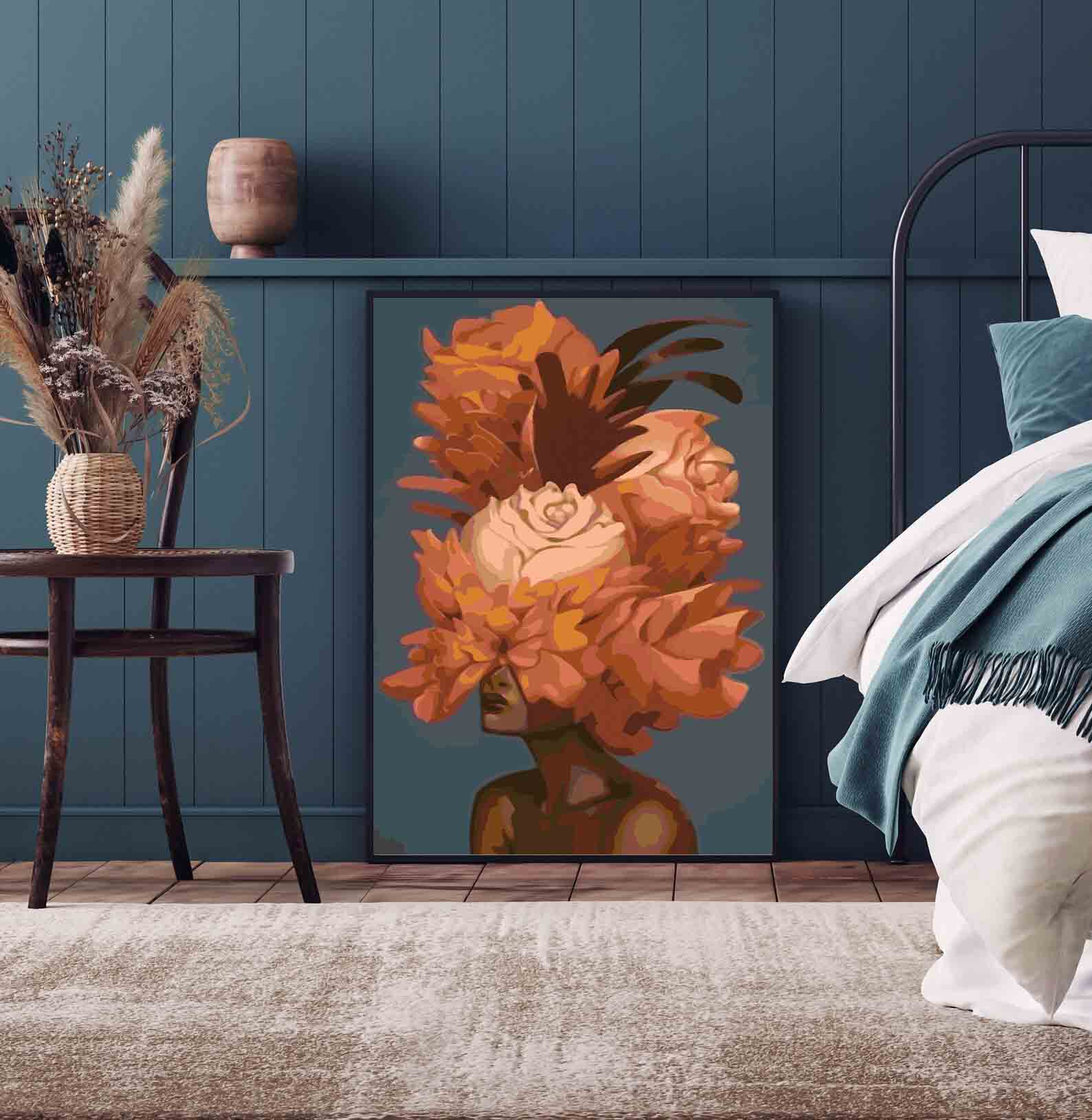 Pictura pe numere - Floral Head 4088