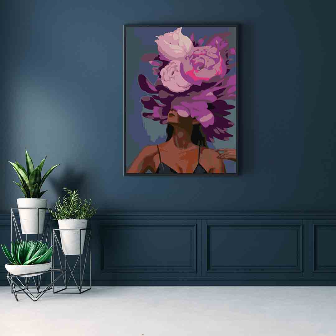 Pictura pe numere - Floral Head 4089
