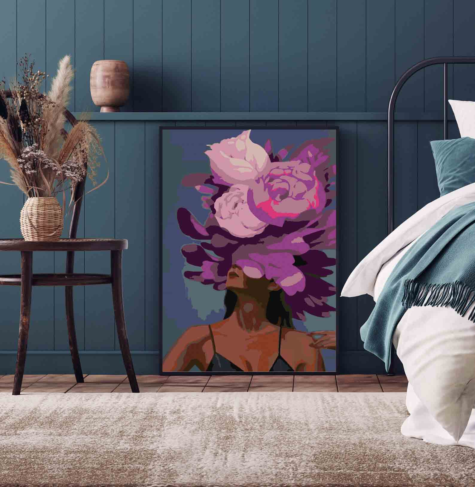 Pictura pe numere - Floral Head 4089