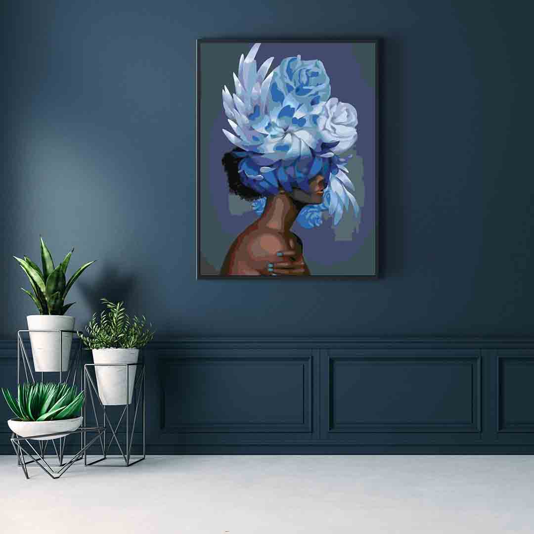 Pictura pe numere - Floral Head 4090