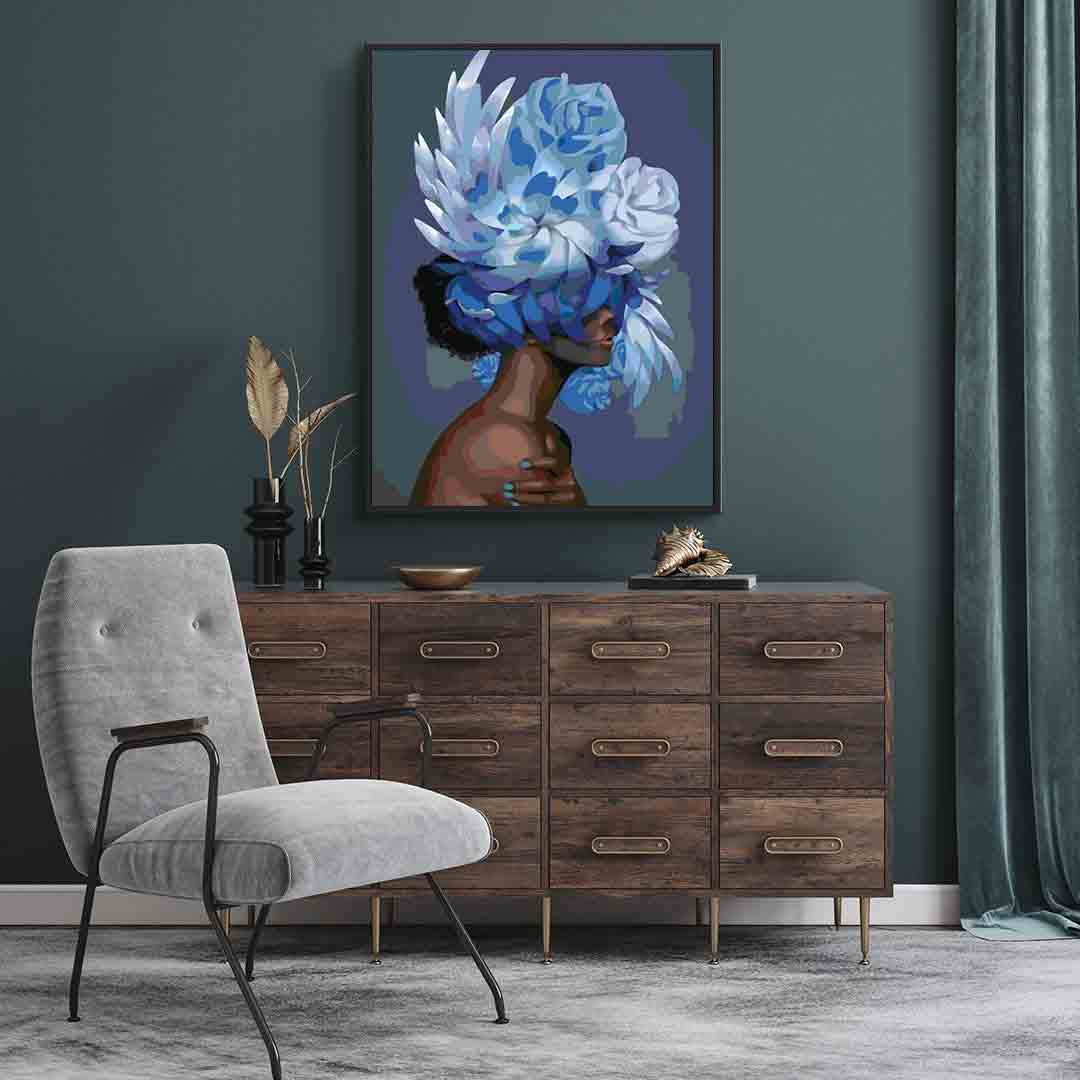 Pictura pe numere - Floral Head 4090