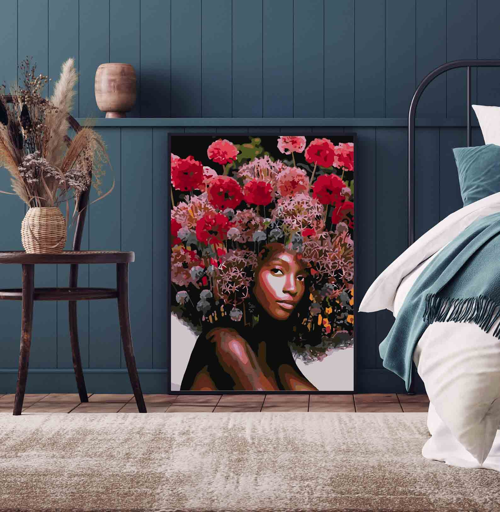 Pictura pe numere - Floral Head 4091