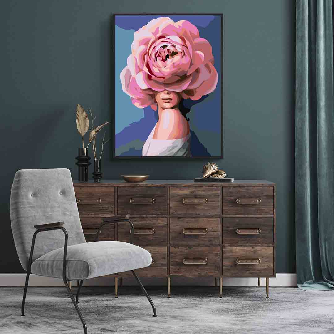 Pictura pe numere - Floral Head 4092