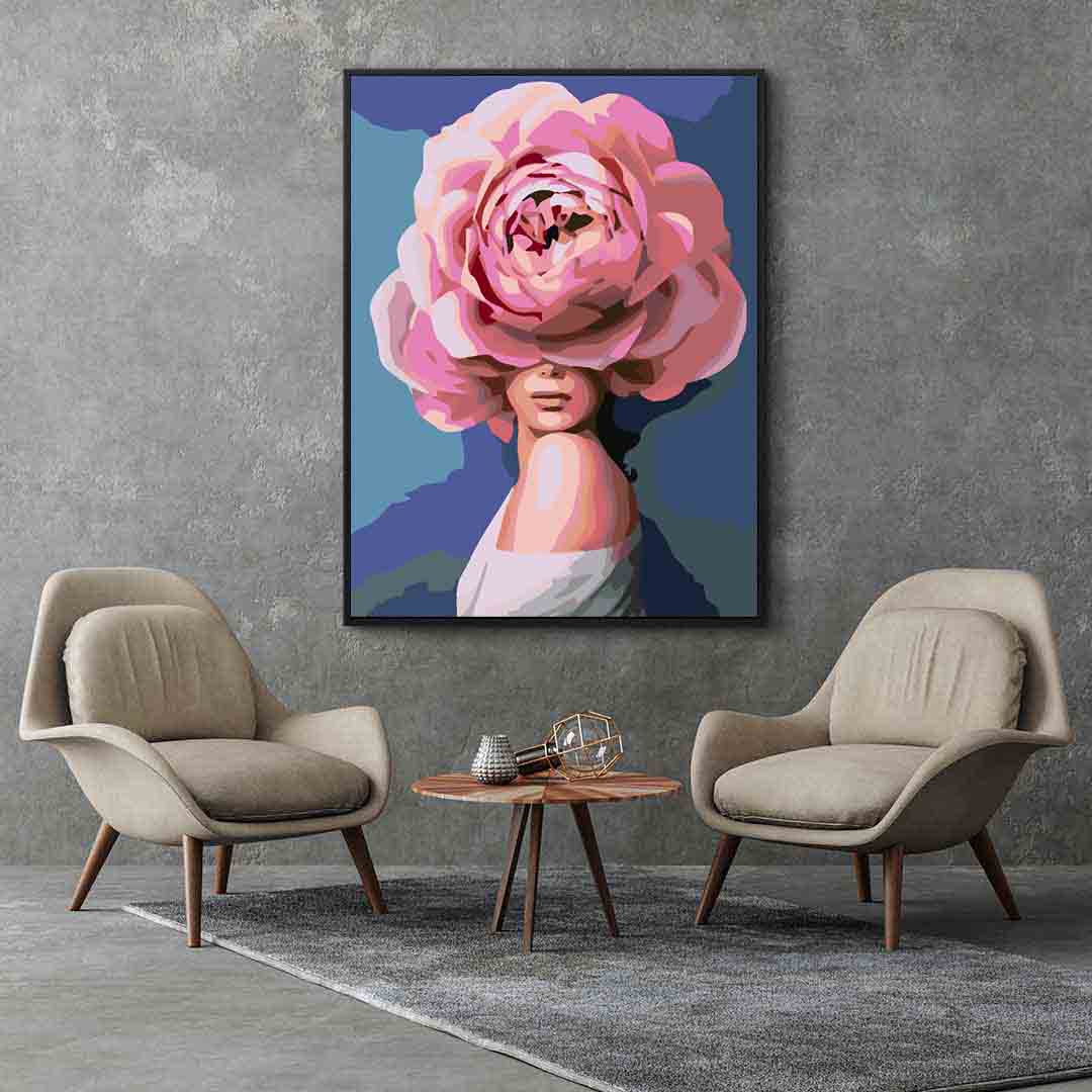 Pictura pe numere - Floral Head 4092