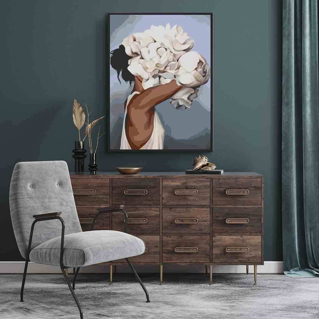 Pictura pe numere - Floral Head 4093