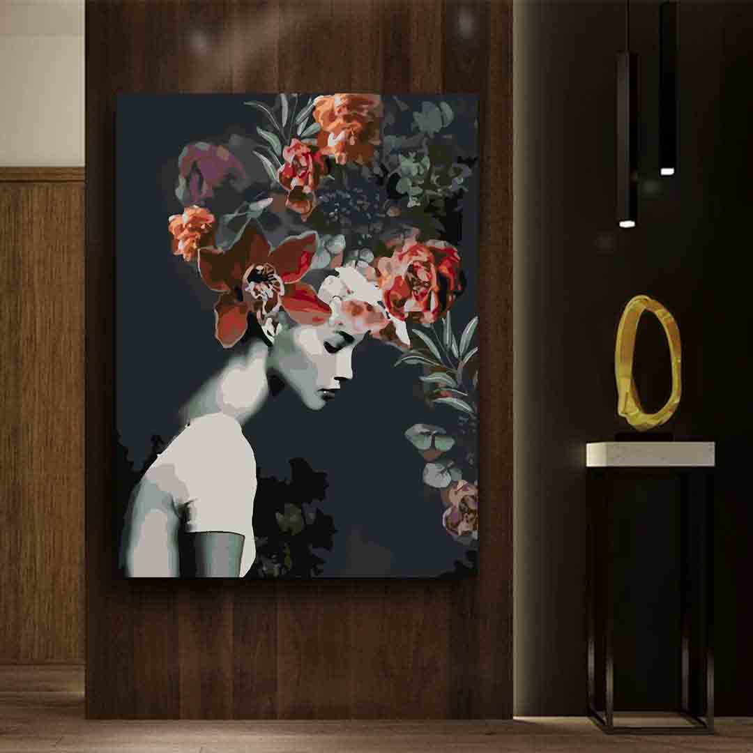 Pictura pe numere - Floral Head 4094