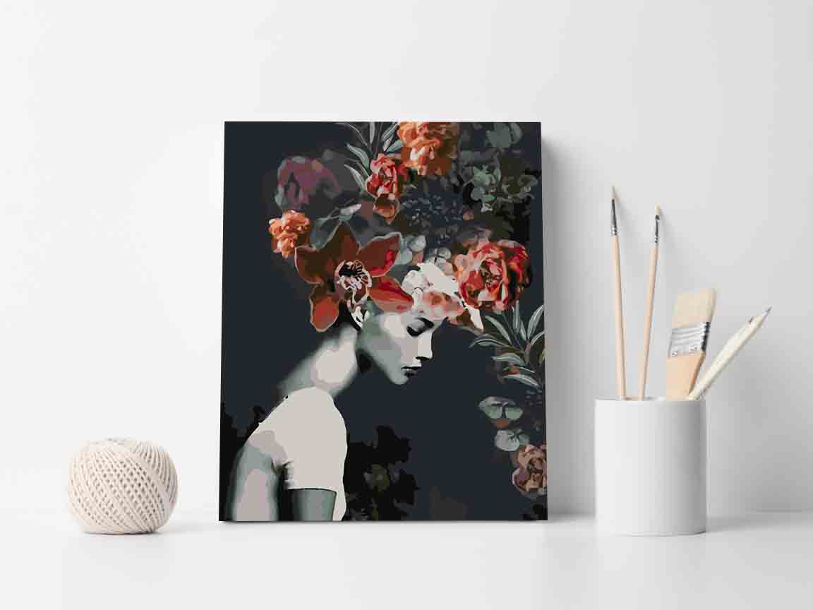 Pictura pe numere - Floral Head 4094
