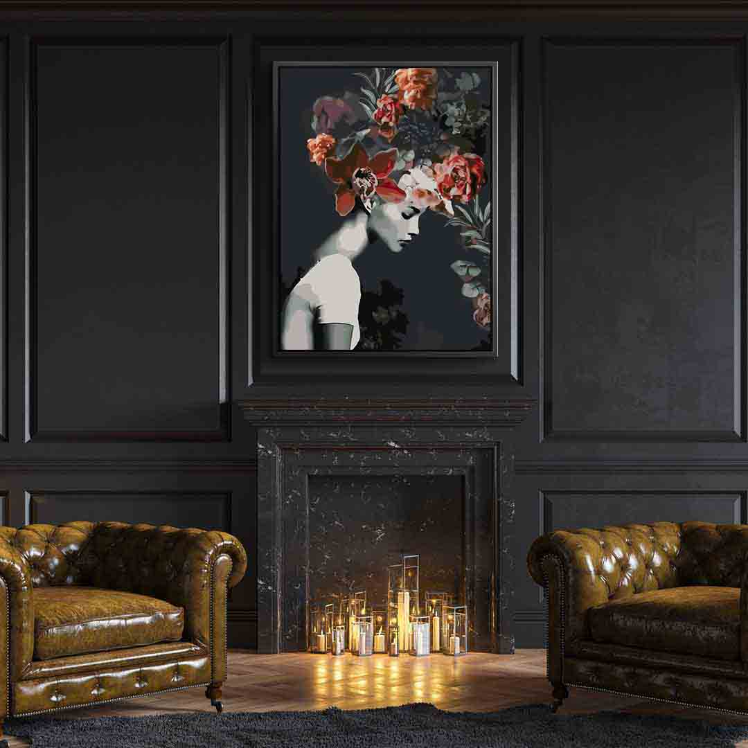 Pictura pe numere - Floral Head 4094