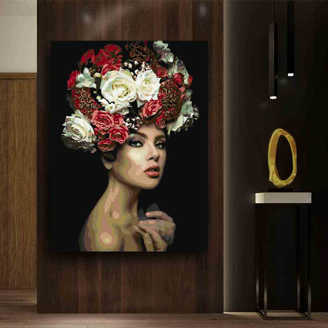 Pictura pe numere - Floral Head 4095