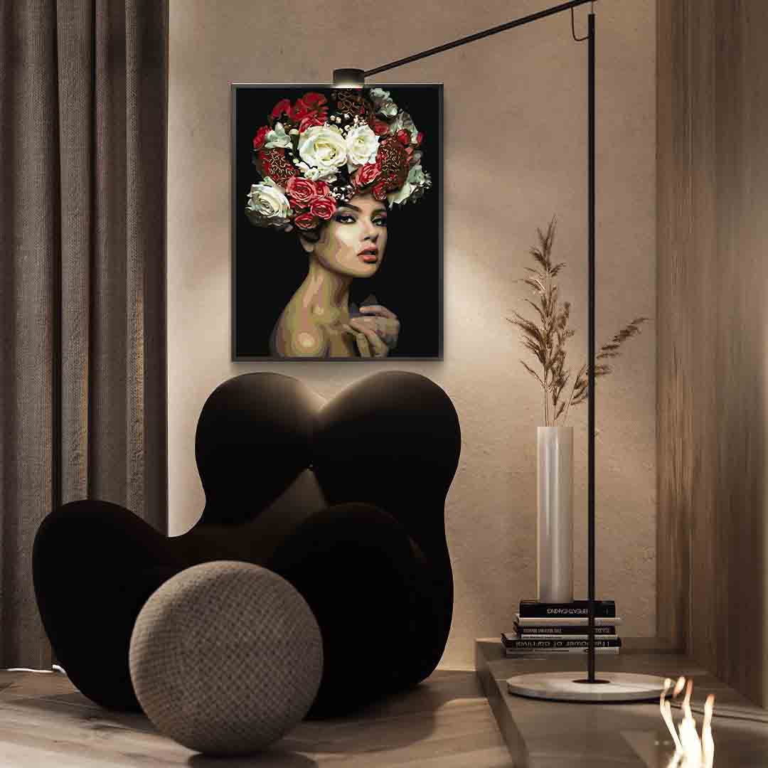 Pictura pe numere - Floral Head 4095