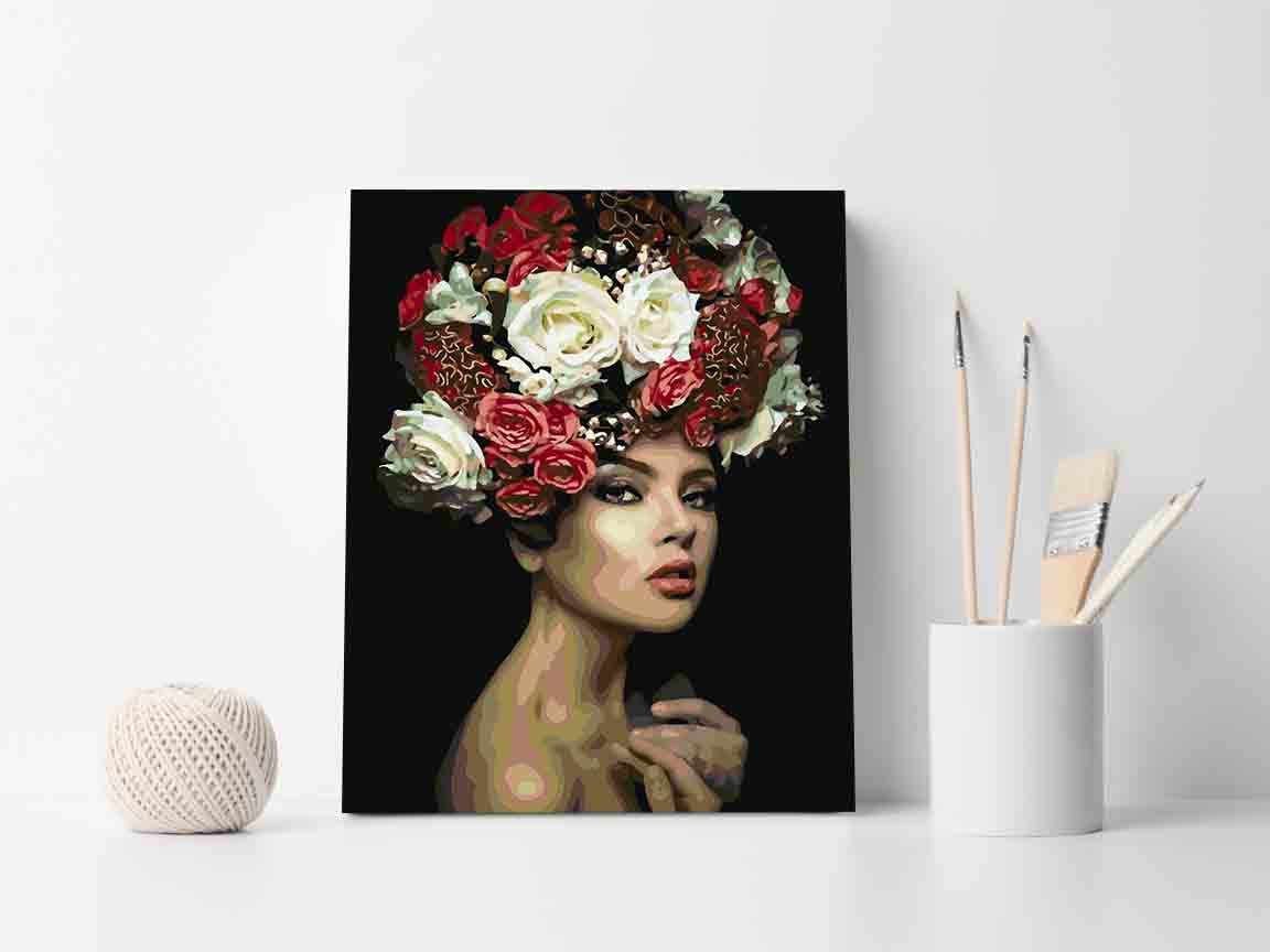 Pictura pe numere - Floral Head 4095