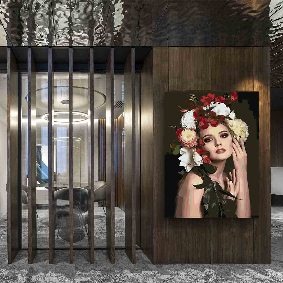 Pictura pe numere - Floral Head 4097