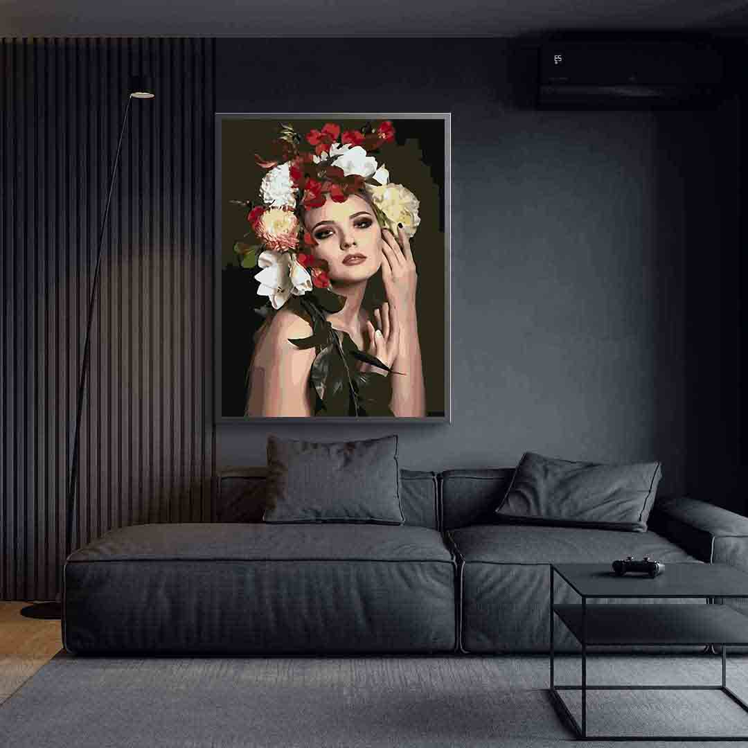 Pictura pe numere - Floral Head 4097