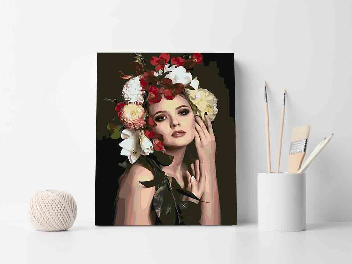 Pictura pe numere - Floral Head 4097