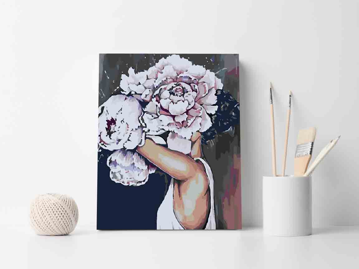 Pictura pe numere - Floral Head 4098