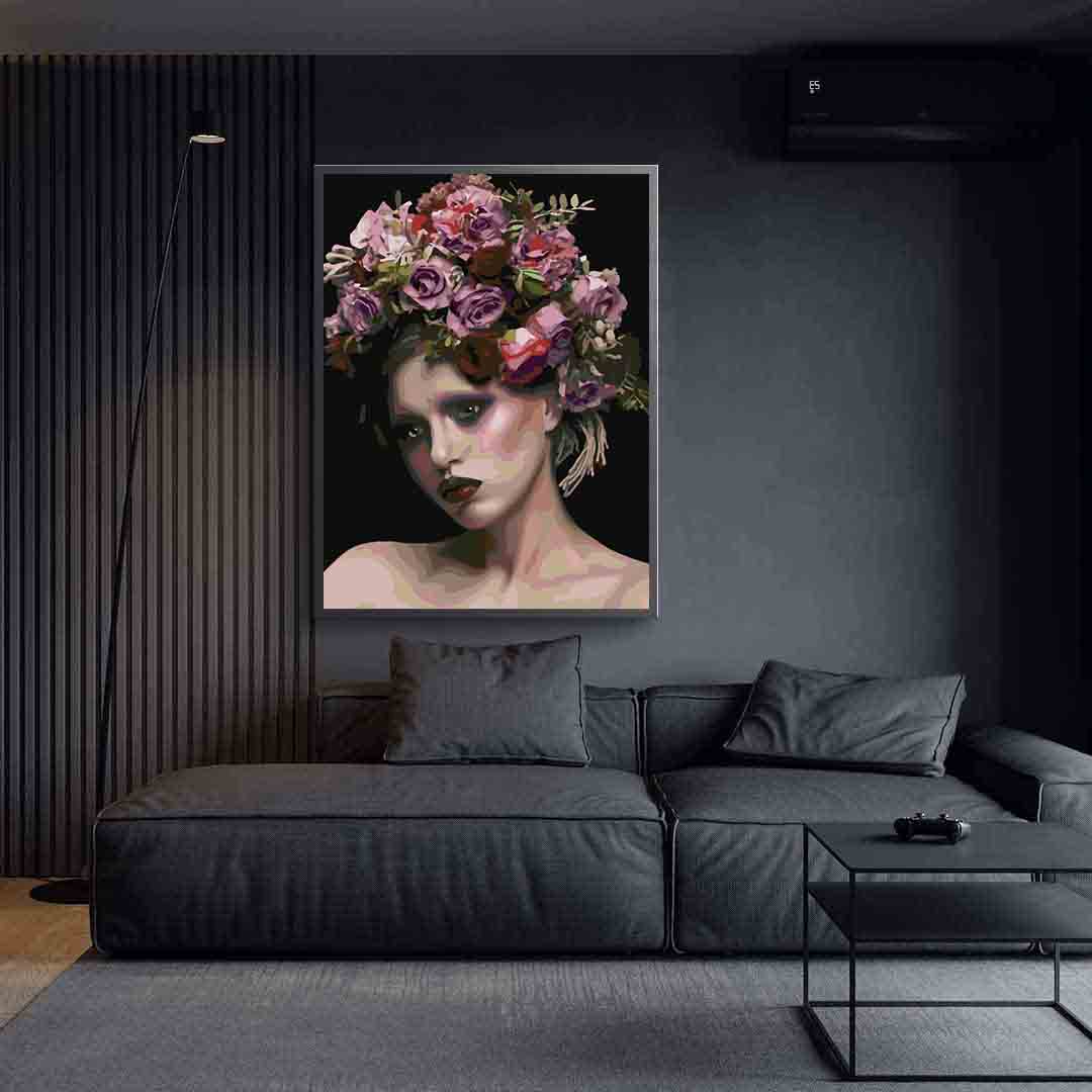 Pictura pe numere - Floral Head 4099