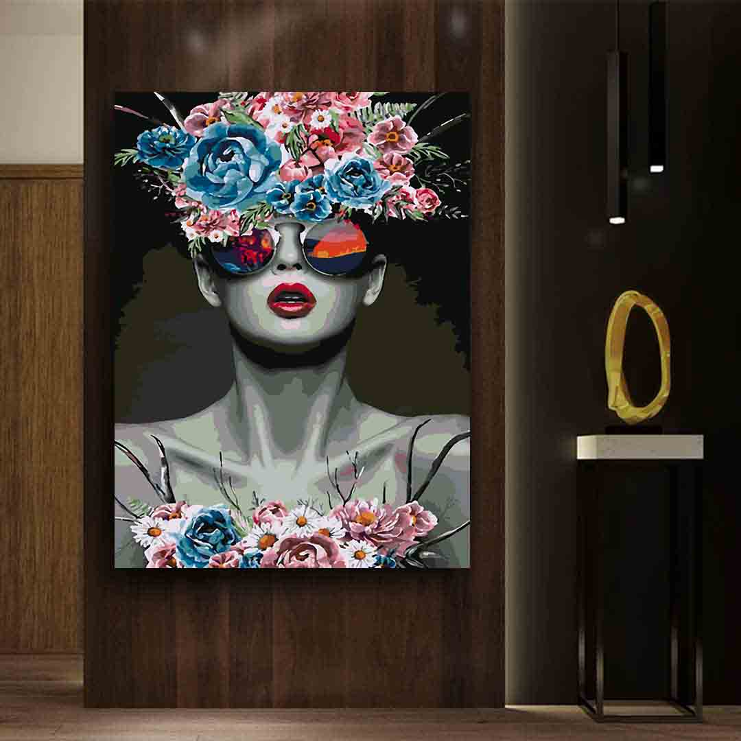 Pictura pe numere - Floral Head 4100