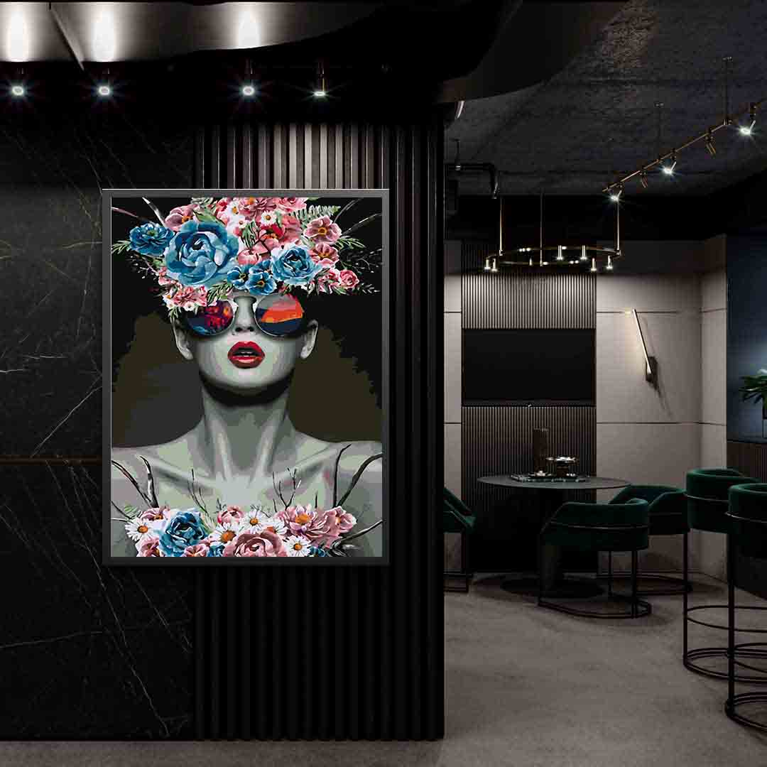 Pictura pe numere - Floral Head 4100