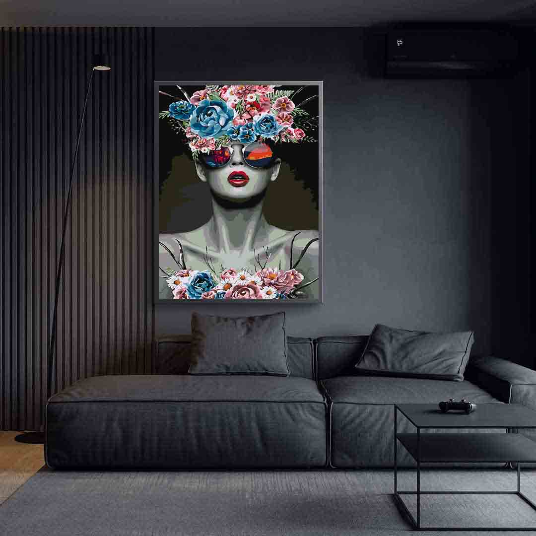 Pictura pe numere - Floral Head 4100