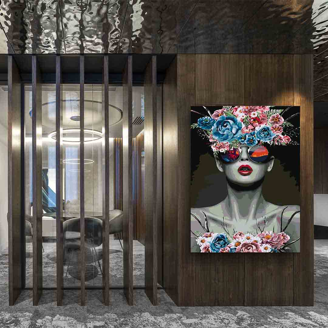 Pictura pe numere - Floral Head 4100