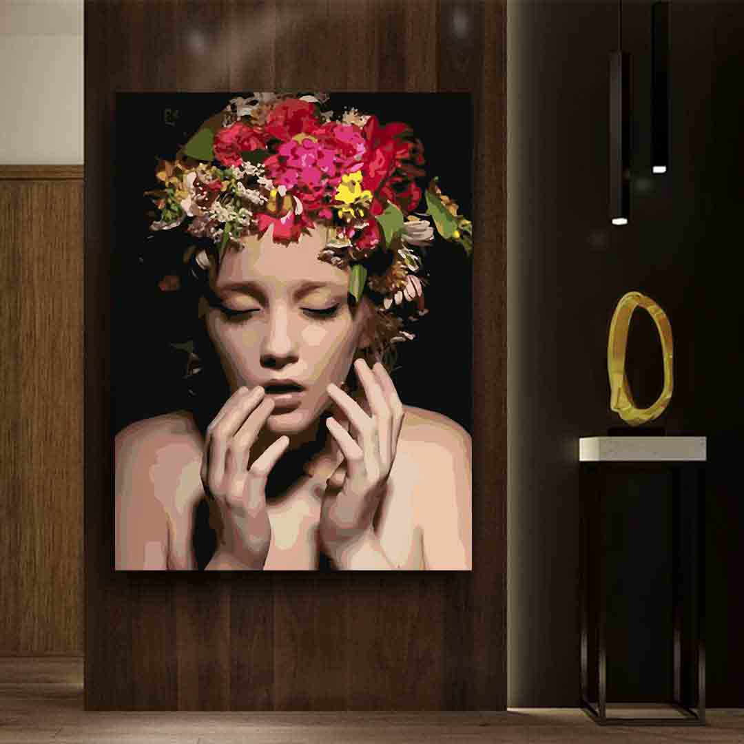 Pictura pe numere - Floral Head 4101