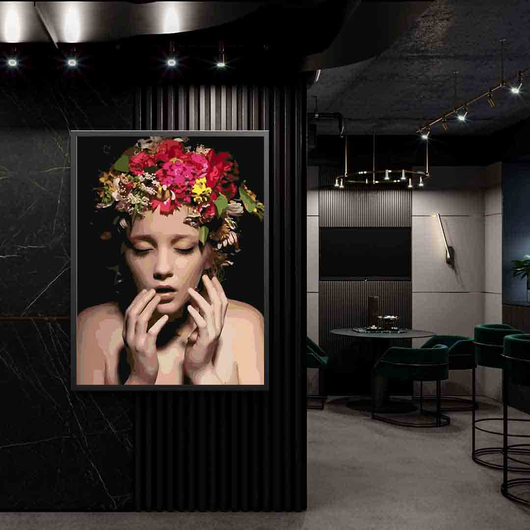 Pictura pe numere - Floral Head 4101