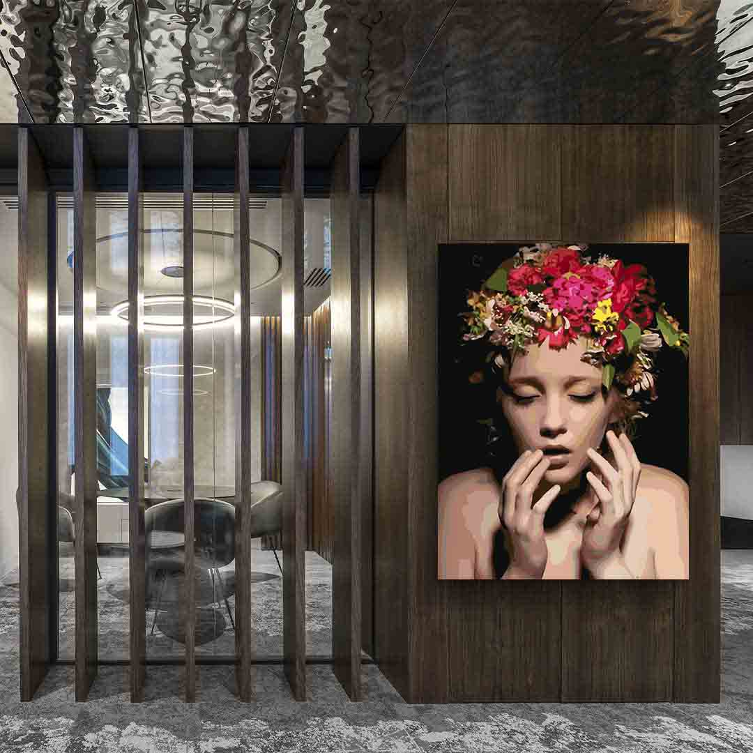 Pictura pe numere - Floral Head 4101