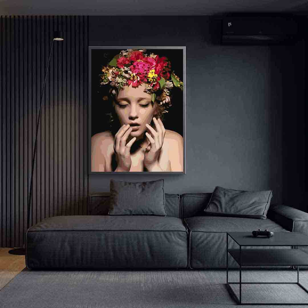 Pictura pe numere - Floral Head 4101