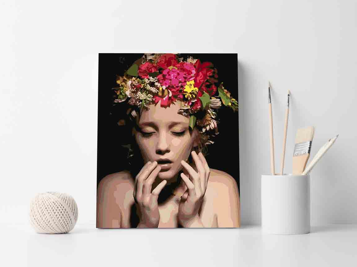 Pictura pe numere - Floral Head 4101