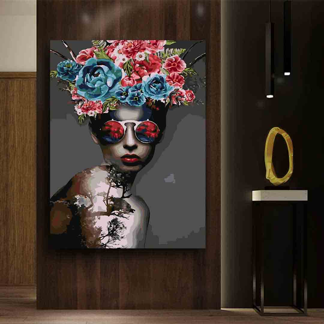Pictura pe numere - Floral Head 4102