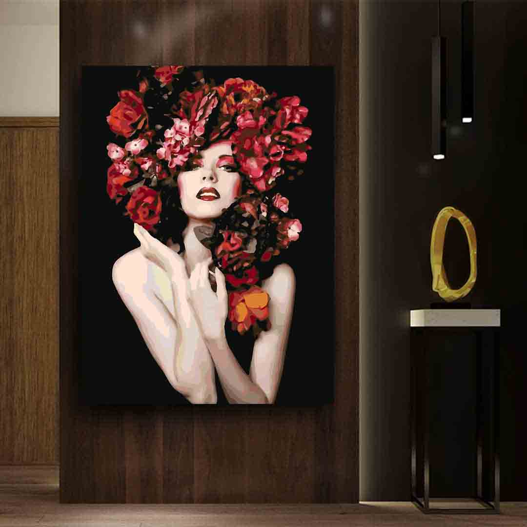 Pictura pe numere - Floral Head 4103