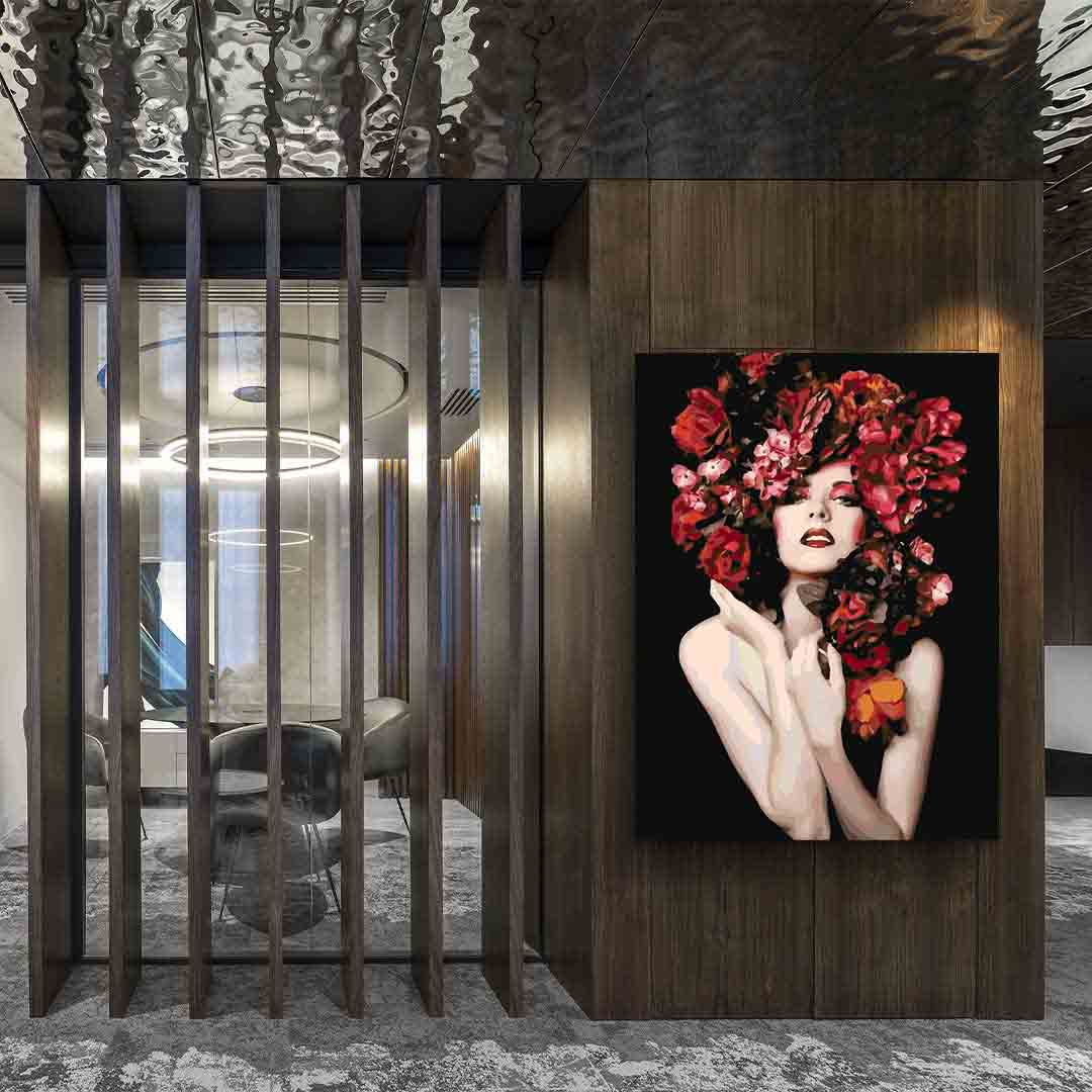 Pictura pe numere - Floral Head 4103