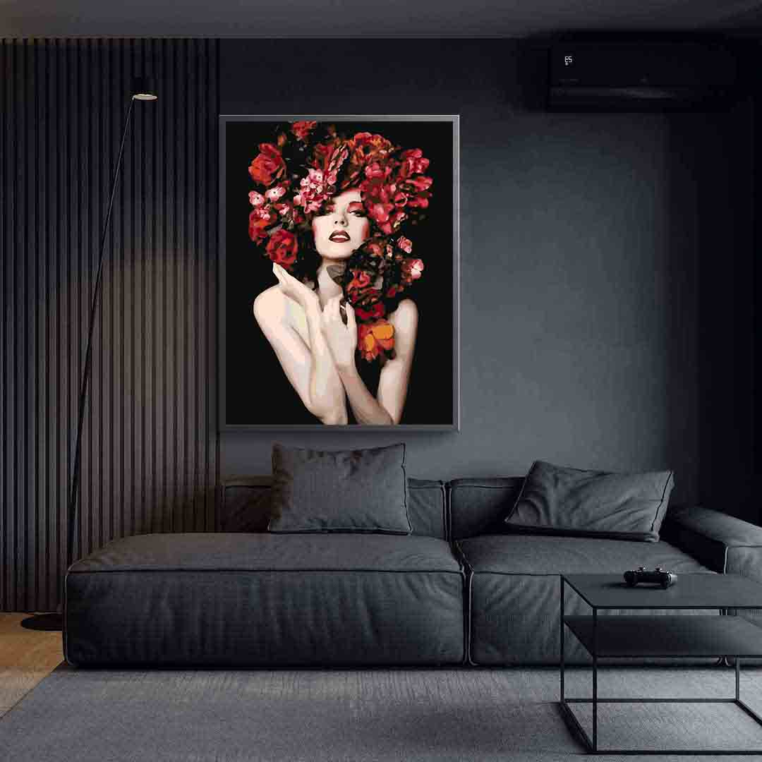 Pictura pe numere - Floral Head 4103