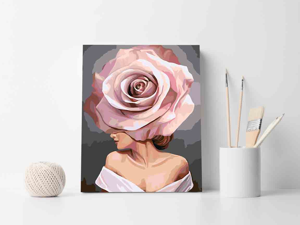 Pictura pe numere - Floral Head 4105