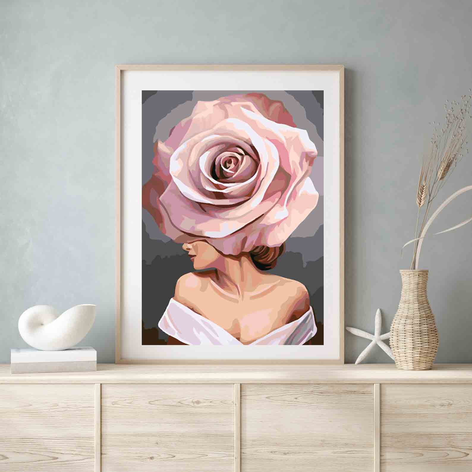 Pictura pe numere - Floral Head 4105