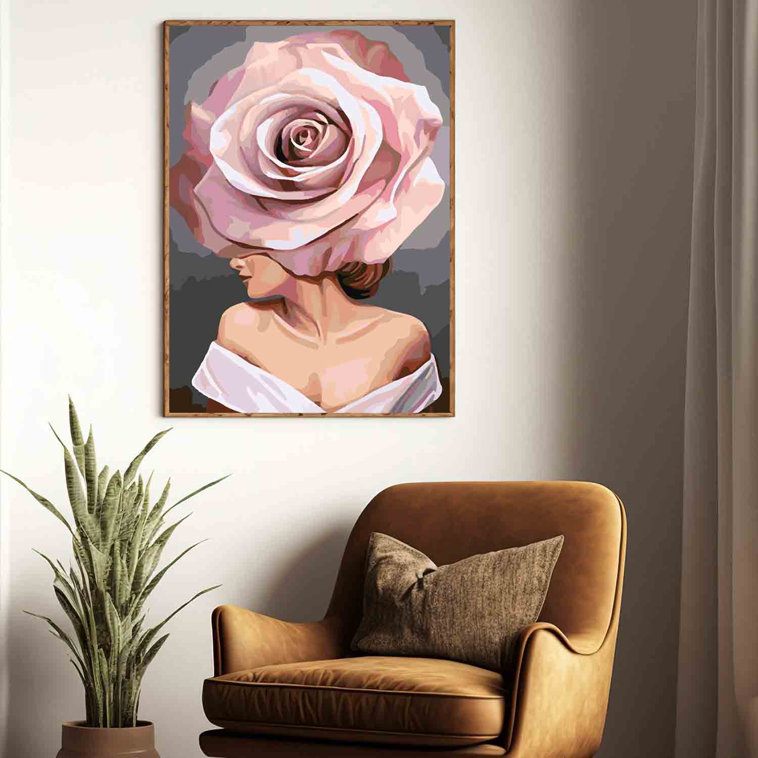 Pictura pe numere - Floral Head 4105