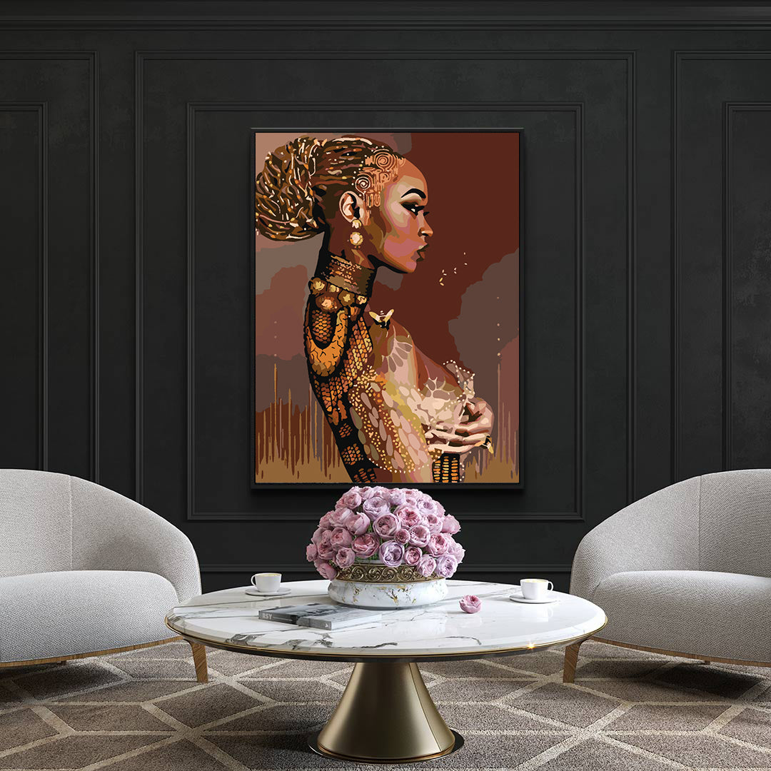 Peinture par numéros - Portrait de fille 4108