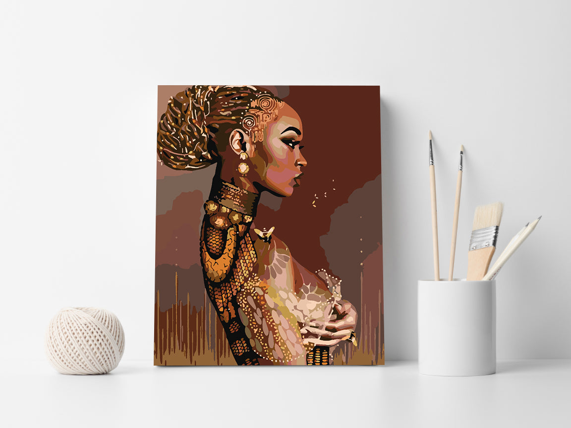 Peinture par numéros - Portrait de fille 4108