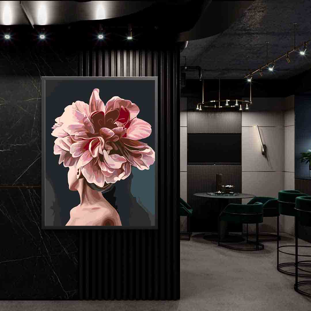 Peinture par numéros - Tête florale 4109