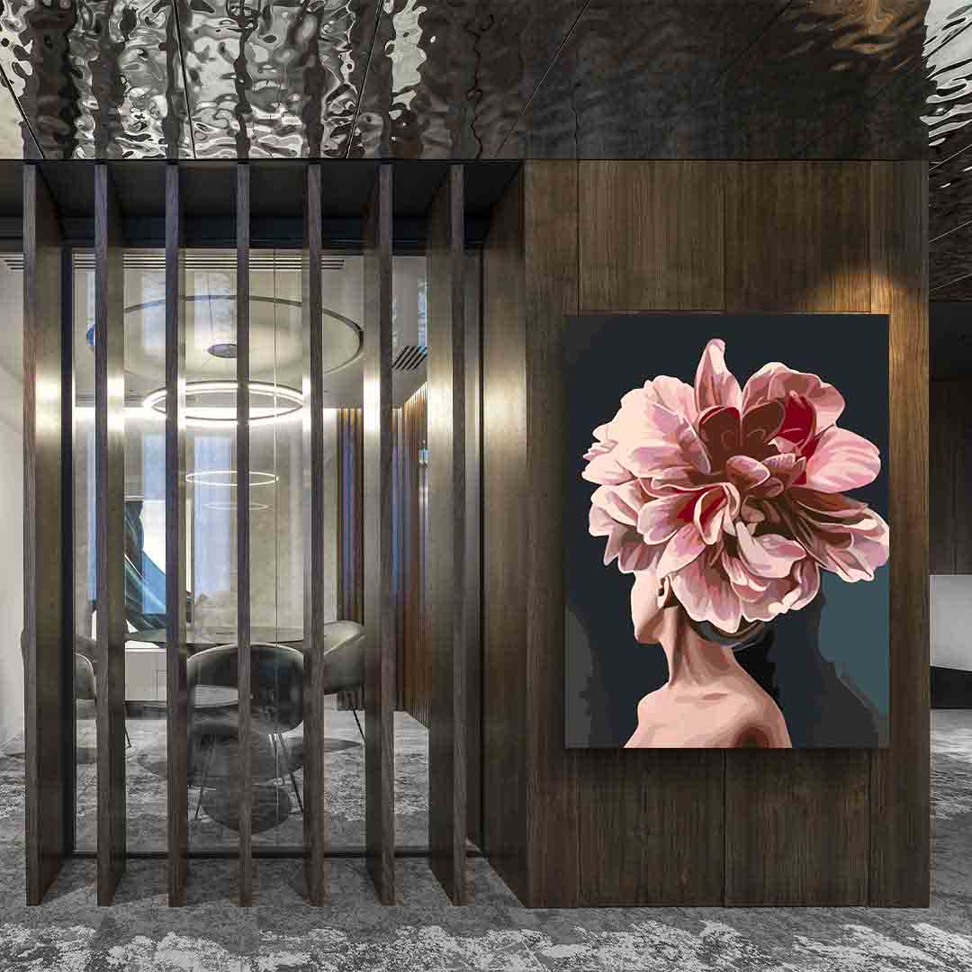 Peinture par numéros - Tête florale 4109