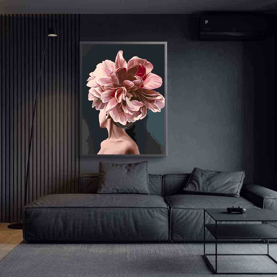 Peinture par numéros - Tête florale 4109